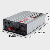 NNEMB D250SE DC/DC 20A Dual Battery Charger System + Pure Sine Wave 2500W/5000W Power Inverter Bundle