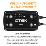 NNEMB D250SE Dual Input DC-DC 20A Smart Battery Charger with Power Bank