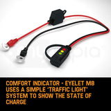NNEMB Battery Charger Comfort LED Indicator Eyelet Quick Connect M8 12V 56-382