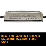 NNEMB MXS 7.0 12V Smart Battery Charger 7Amp Car Boat 4WD Caravan Gel AGM