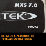 NNEMB MXS 7.0 12V Smart Battery Charger 7Amp Car Boat 4WD Caravan Gel AGM