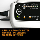 NNEMB MXS 10 Amp Smart Battery Charger 12V Car Caravan RV Boat Marine AGM