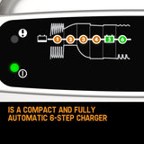 NNEMB XS0.8 Model 6 Stage Trickle Smart Battery Charger 12V Bike Car Boat ATV