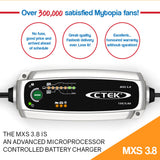 NNEMB MXS 3.8 12V 3.8 Amp Smart Battery Charger Car Motorcycle Caravan AGM Bumper