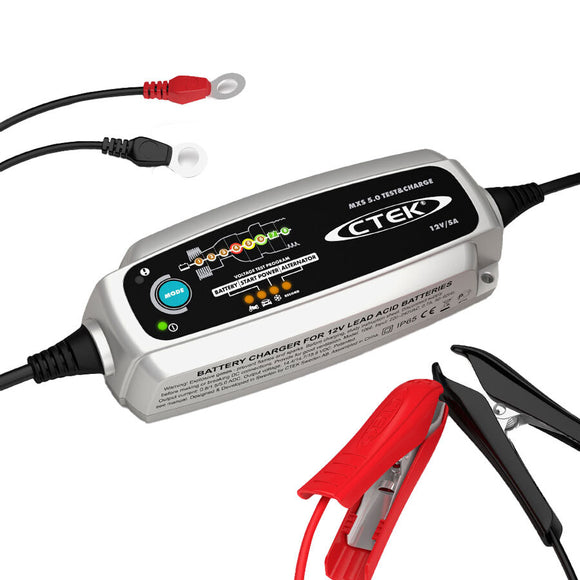 NNEMB MXS 5.0 Test and Charge Battery Charger 12V 5Amp Deep Cycle AGM