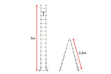 NNEKG 5m Telescopic Foldable Ladder