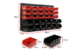 NNEKGE 30 Bin Wall Mounted Rack Storage