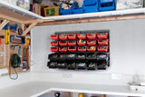 NNEKGE 30 Bin Wall Mounted Rack Storage