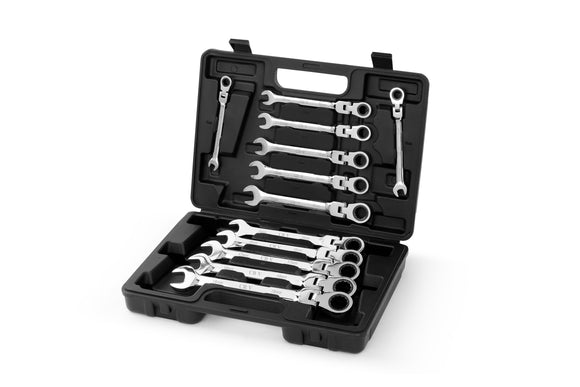 NNEKGE NEW Spanner Set 12 Piece Flexible Head Ratchet Hardware & Hand Tools