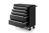 NNEKG Tool Box Storage Cabinet Trolley 5 Drawer Chest (Black)