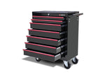NNEKG Tool Box Storage Cabinet Trolley 7 Drawer Chest (Black)