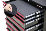 NNEKG Tool Box Storage Cabinet Trolley 7 Drawer Chest (Black)