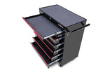 NNEKG Tool Box Storage Cabinet Trolley 7 Drawer Chest (Black)