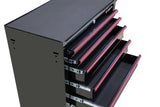 NNEKG Tool Box Storage Cabinet Trolley 7 Drawer Chest (Black)