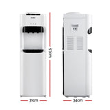 NNEDSZ Water Dispenser Cooler Chiller Hot Cold Taps Purifier Stand White Black