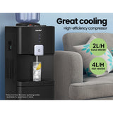 NNEDSZ Water Dispenser Cooler Hot Cold Taps Purifier Stand 20L Cabinet Black