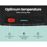 NNEDSZ Water Dispenser Cooler Hot Cold Taps Purifier Stand 20L Cabinet Black