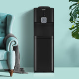 NNEDSZ Water Dispenser Cooler Hot Cold Taps Purifier Stand 20L Cabinet Black