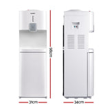 NNEDSZ Water Dispenser Cooler Hot Cold Taps Purifier Stand 20L Cabinet White
