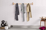 NNEKG 100% Mongolian Cashmere Wrap Scarf (200 x 75cm Grey Melange)