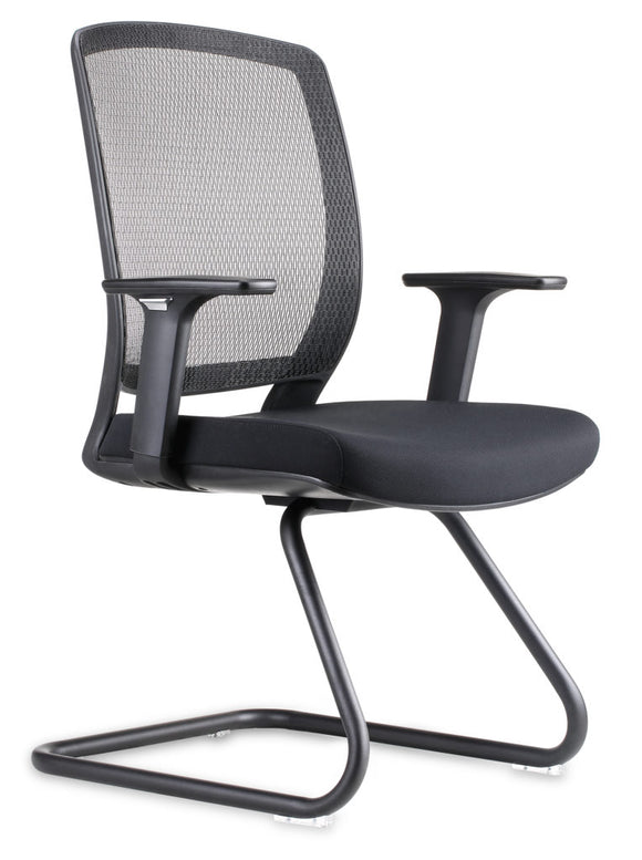NNE HARTLEY VISITOR MESH VISITOR CHAIR BLACK