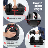 NNEDSZ Adjustable Dumbbells Dumbbell Set Rubber Weight Plates