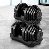 NNEDSZ Adjustable Dumbbells Dumbbell Set Rubber Weight Plates
