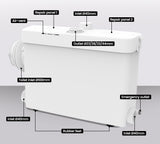 NNEMB 4 Inlet Concealed Macerator Pump for Wall Hung Toilet