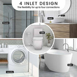 NNEMB 4 Inlet Commercial Macerator Pump for P-Trap Toilet