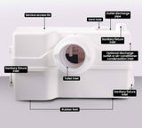 NNEMB 4 Inlet Commercial Macerator Pump for P-Trap Toilet