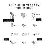 NNEMB 4 Inlet Commercial Macerator Pump for P-Trap Toilet