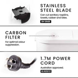 NNEMB 4 Inlet Commercial Macerator Pump for P-Trap Toilet