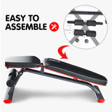 NNEDPE Powertrain Home Gym Bench Adjustable Flat Incline Decline FID 250KG Load