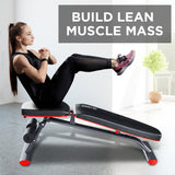 NNEDPE Powertrain Home Gym Bench Adjustable Flat Incline Decline FID 250KG Load