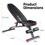 NNEDPE Powertrain Home Gym Bench Adjustable Flat Incline Decline FID 250KG Load