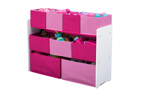 NNEKG Delta Children Deluxe Toy Organiser (White Pink)
