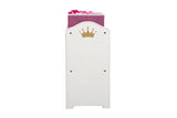 NNEKG Delta Children Princess Crown Multi Bin Toy Organiser (White Pink)