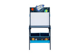 NNEKG Delta Children Space Adventures Wooden Activity Easel with Storage (Blue)