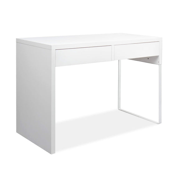 NNEDSZ  Metal Desk with 2 Drawers - White
