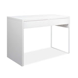 NNEDSZ  Metal Desk with 2 Drawers - White