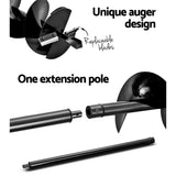 NNEDSZ 92CC Petrol Post Hole Digger Drill Borer Fence Extension Auger Bits