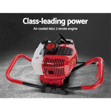 NNEDSZ 66CC Post Hole Digger Petrol Earth Auger Bits Drill Borer Fence