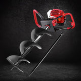 NNEDSZ 66CC Post Hole Digger Petrol Earth Auger Bits Drill Borer Fence