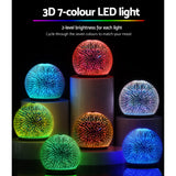 NNEDSZ Aroma Diffuser 3D LED Light Firework 240ml