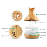 NNEDSZ 400ml 4 in 1 Aroma Diffuser remote control - Light Wood