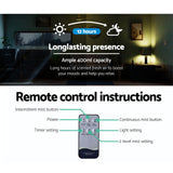NNEDSZ 400ml 4 in 1 Aroma Diffuser remote control - Light Wood