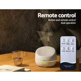 NNEDSZ Aroma Diffuser 400ml White Wood Grain Remote