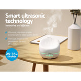 NNEDSZ Aroma Diffuser 400ml White Wood Grain Remote