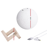 NNEDSZ Aroma Diffuser LED Moon Lamp 880ml