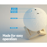 NNEDSZ Aroma Diffuser LED Moon Lamp 880ml